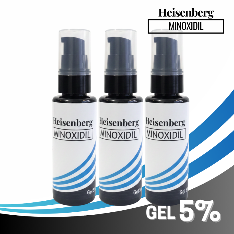 3-Month Supply: Minoxidil Gel 5% (Set of 3) - Heisenberg
